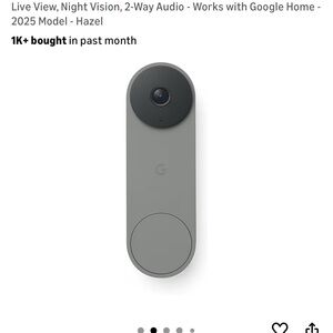 Google Nest Doorbell Wired in Dark Gray